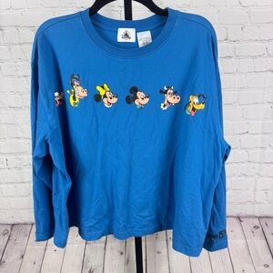 Walt Disney World Character Long Sleeve Shirt Size 1X